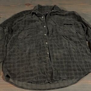 No Fear Plaid Button Down